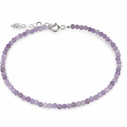 Bratara Ametist lavanda sfere fatetate, 3mm