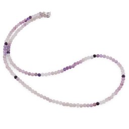 Colier Ametist degrade sfere fatetate, 3mm