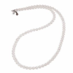 Colier Cristal de stanca romburi fatetate 4mm cu argint 925