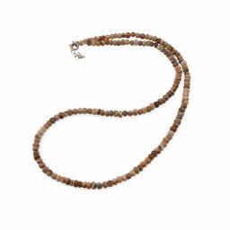 Colier Jasp peisaj discuri fatetate 4mm si argint 925