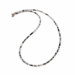 Colier Cuart turmalinat discuri fatetate 3mm