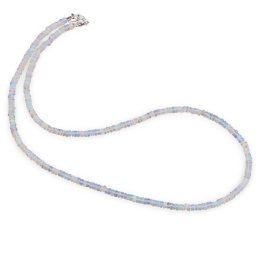 Colier Opal etiopian de foc rondele 3-3,5mm