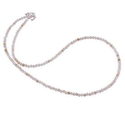 Colier Citrin rutilat sfere fatetate, 3mm