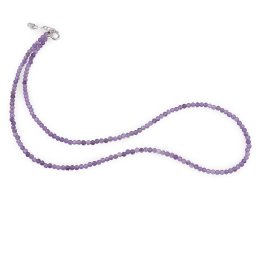 Colier Ametist sfere fatetate, 3mm