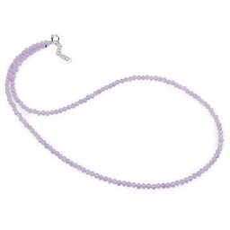Colier Ametist lavanda sfere fatetate, 3mm