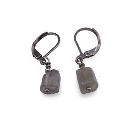 Cercei cu agatatoare Labradorit fatetat 8mm
