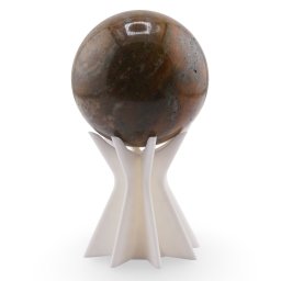 Suport pentru sfera din PLA premium, forma stelata cu opt brate - alb