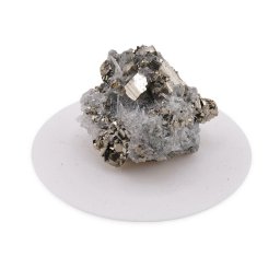 Suport pentru cristale din PLA premium, model rotund plat - alb