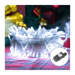 Aigostar - Ghirlandă LED de exterior pentru Crăciun 200xLED/8 funcții 23m IP44 alb rece