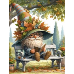 Set pictura pe numere, cu sasiu, Poveste din padure, 30x40 cm