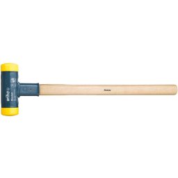 Wiha sledgehammer recoil-free, medium hard (black/wood, 80mm)