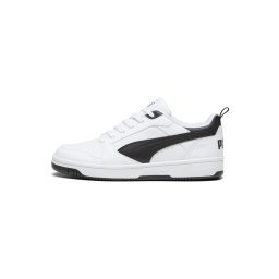 PUMA Sneaker low 'Rebound V6' negru / alb