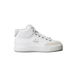 Calvin Klein Sneaker înalt bej deschis / negru / alb