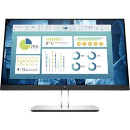 Monitor IPS LED HP 21.5" E22 G4, Full HD (1920 x 1080), VGA, HDMI, DIsplayPort (Negru/Argintiu)