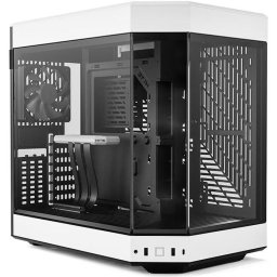 Carcasa PC HYTE Y60, Mid-Tower, fara sursa, ATX, Alb Negru