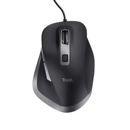 Mouse Optic Trust Fyda, cu fir, USB, 5000 DPI, Negru