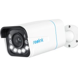 Camera de supraveghere pentru exterior Reolink P430 PoE, 8MP, 4K, cu zoom optic 5X, detectare persoane/vehicule/animale, Color Night Vision,audio bidirectional