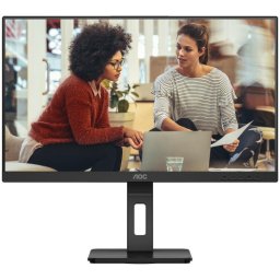 Monitor AOC U27E3UF, 27", IPS, 4K UHD, 60Hz, 4ms, FlickerFree, Boxe 2W x 2, HA, Pivot, HDMI, DisplayPort, USB, hub, Negru