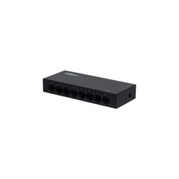 Switch Dahua PFS3008-8GT cu 8 porturi gigabit, Negru