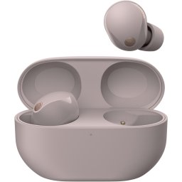 Casti In-Ear Sony WF-1000XM5P, True Wireless, Bluetooth, Noise cancelling, Microfon, Autonomie 24 ore, Incarcare rapida, IPX4, Roz