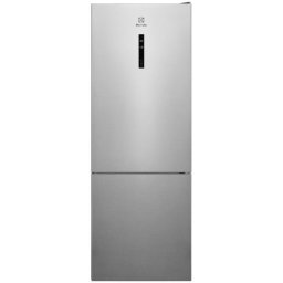 Combina frigorifica Electrolux LNT6ME46X3, 481 l, MultiFlow, Afisaj LCD, Usi reversibile, Indicator temperatura ridicata, Iluminare LED, Clasa E, H 192 cm, Inox antiamprenta