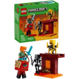Jucarie LEGO® Minecraft™, Batalie deasupra lavei in Nether 21266, 99 piese, 6 ani+