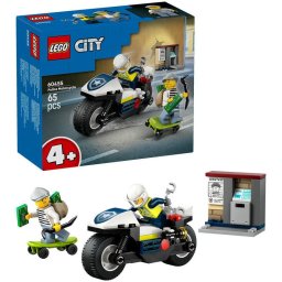 LEGO® City - Urmarire cu motocicleta de politie 60455, 65 piese