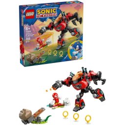 Jucarie LEGO® Sonic The Hedgehog™, Knuckles vs. Dr. Eggman si robotul Egg Crusher 77005, 350 piese, 8 ani+