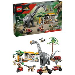 Jucarie LEGO® Jurassic World, Misiune de urmarire a unui Velociraptor si a unui Titanosaurus 76973, 582 piese, 7 ani+