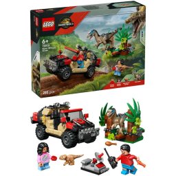 Jucarie LEGO® Jurassic World, Evadare off-road din calea unui Velociraptor 76972, 285 piese, 6 ani+