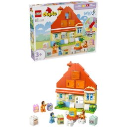 Jucarie LEGO® DUPLO Bluey - Casa de familie a lui Blue cu un joc de memorie 10459, 83 piese, 3 ani+