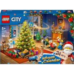 LEGO® City 60475 Calendar de advent, 186 piese, 5 ani+