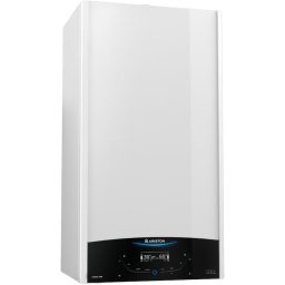 Centrala termica murala in condensare Ariston GENUS ONE+ 24, 24kW, gaz natural + GPL, meniu in limba romana, Ecran LCD tactil, schimbator caldura otel inoxidabil, clasa energetica A, fara kit inclus