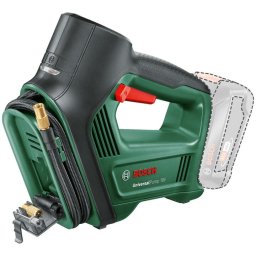 Mini compresor pneumatica pe acumulator Bosch UniversalPump 0603947100, 18 V, 10.30 bar, 150 psi, 1030 Kpa, 30 l/min volum maxim, supapa Presta, ac pentru minge, adaptor volum, fara acumulator/incarcator