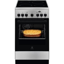 Aragaz Electrolux LKR562055X, Electric, 4 zone de gatit, Cuptor electric, Autocuratare catalitica, SteamBake, Timer, Grill electric, Clasa A, 50 cm, Inox