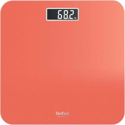 Cantar de baie TEFAL Premiss PP1803V0, capacitate 160 kg, pornire/oprire automata, platforma sticla securizata, portocaliu