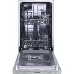 Masina de spalat vase incorporabila Heinner HDW-BIM45510E++, 10 seturi, 5 programe, Control mecanic,Aquastop, Clasa E, 45 cm