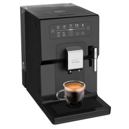 Espressor automat Krups Intuition EA870810, 1450W, 15 bari, indicatori luminosi, tehnologie Quattro Force, 3 pre-setari intensitate, functie spumare lapte, functie memorare favorite, negru
