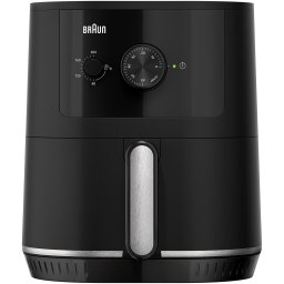 Friteuza cu aer cald, fara ulei, Braun Multifry 3 HF3000, 1500W, 4.3L, tehnologie RealAir, 12 functii de gatire, temperatura ajustabila, timer, Negru