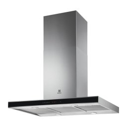 Hota incorporabila decorativa Electrolux EFI739X, Putere de absorbtie 740 mc/h, Conectivitate plita, Functie Breeze, Iluminare LED, 90 cm, Inox