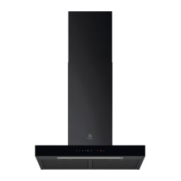 Hota incorporabila decorativa Electrolux LFT816K, Control electronic, Putere de absorbtie 730 mc/h, Conectivitate plita, Functie Breeze, Iluminare LED, 60 cm, Negru mat