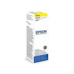 Flacon Epson T6734, original, pentru imprimantele L800, L805, L810, L850, L1800 70 ml, galben