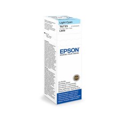 Flacon Epson T6735, original, pentru imprimantele L800, L805, L810, L850, L1800 70 ml, light cyan