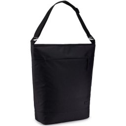 Geanta Case Logic Invigo pentru notebook de max 15.6 inch, convertibila, 1 compartiment, buzunar frontal, waterproof, nylon, Black