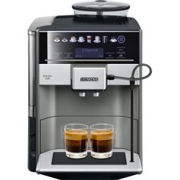 Espressor Automat Siemens EQ.6 TE658209RW, 1500 W, Cappuccino, Americano, Ristretto, Latte, 19 Bar, Touch, 1.7 L, Negru