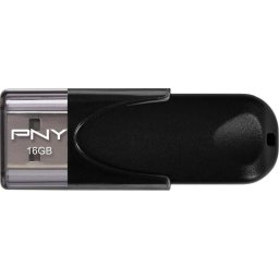 Memorie USB PNY Flash Attache 4, 16GB, USB 2.0, Negru