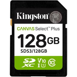 Card de Memorie SDXC Kingston Canvas Select Plus, 128 GB, Clasa 10 UHS-I