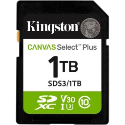 Card de Memorie SDXC Kingston Select Plus, 1 TB, Clasa 10, UHS-I
