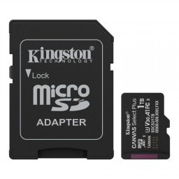 Card de memorie microSDXC Kingston Canvas Select Plus, 1 TB, adaptor SD