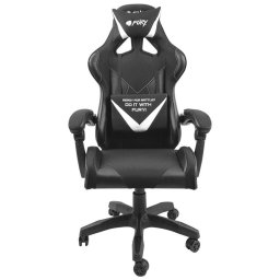 Scaun gaming Fury Avenger L, NFF-1711, capacitate maxima suportata 150 kg, Negru-Alb